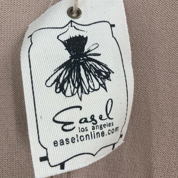 Easel Khaki Ruffle Open Front Long Kimono Women’s 3X NEW - Picture 5 of 10